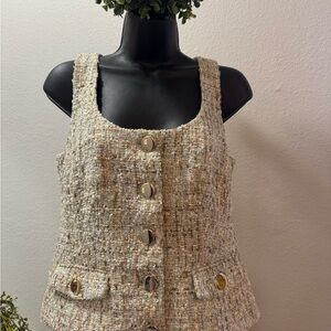 Toccin Textured Tweed Vest